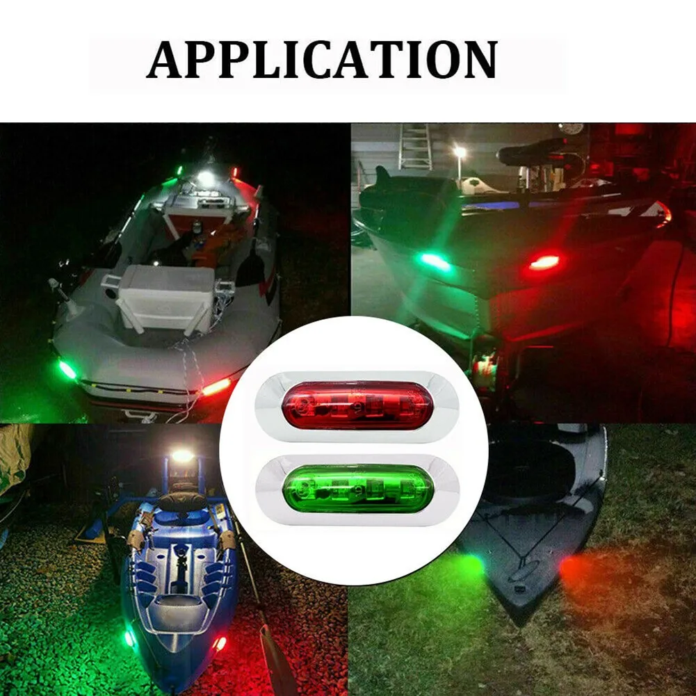 2pcs Car Signal Lamps Boat Navigation Lights High Brightness Red Green LED Lights 12-24V Piranha Lamps Automobiles Accessories
2pcs Car Signal Lamps Boat Navigation Lights High Brightness Red Green LED Lights 12-24V Piranha Lamps Automobiles Accessories