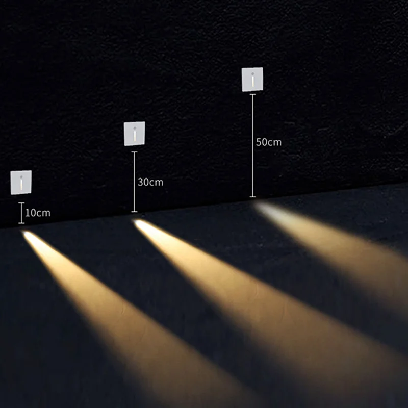 Indoor Recessed Led Stair Light Wall Lamp PIR Motion Sensor Staircase Light AC85-265V Step Lamp 3W Corridor Wall Sconce Light
Indoor Recessed Led Stair Light Wall Lamp PIR Motion Sensor Staircase Light AC85-265V Step Lamp 3W Corridor Wall Sconce Light