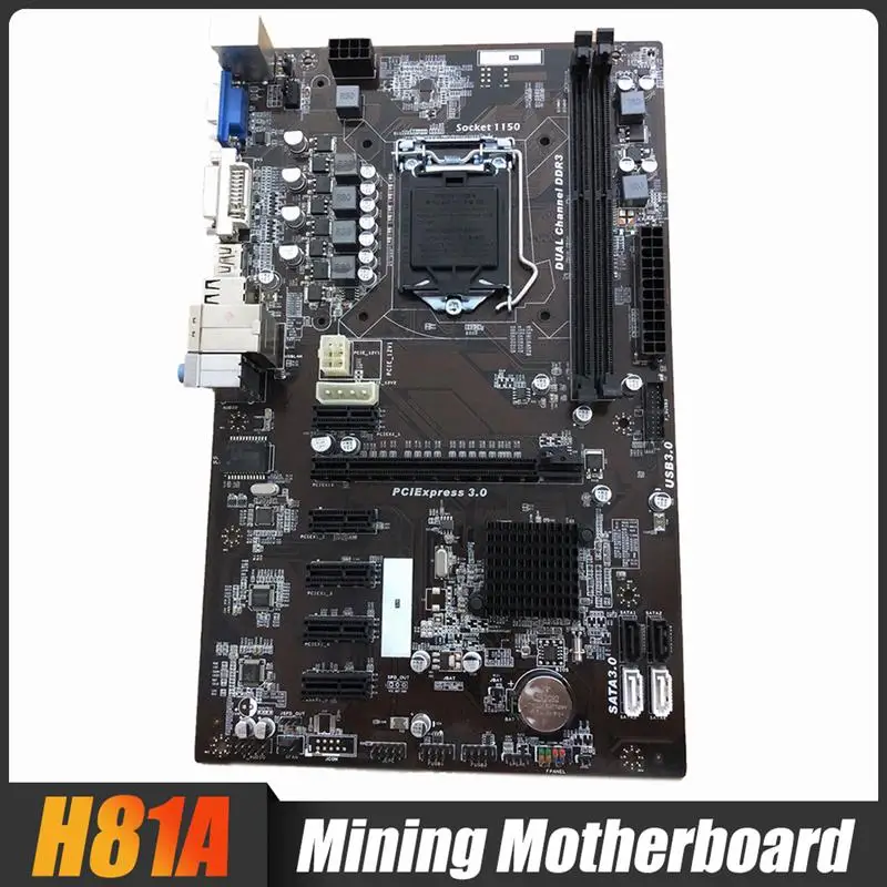 New H81A-BTC H81-BTC Motherboard Mining Motherboard H81P BTC Motherboard 6GPU 6PCI-E CF-H81A-BTC LGA 1150 DDR3 H81 BTC PRO H81
New H81A-BTC H81-BTC Motherboard Mining Motherboard H81P BTC Motherboard 6GPU 6PCI-E CF-H81A-BTC LGA 1150 DDR3 H81 BTC PRO H81