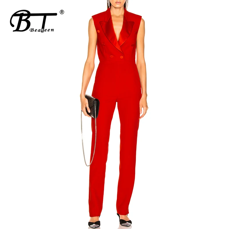 Beateen 2018 Black Cut Out Backless Sexy Jumpsuits Deep V Buttons Skinny Pant Full Length Women Party
Beateen 2018 Black Cut Out Backless Sexy Jumpsuits Deep V Buttons Skinny Pant Full Length Women Party