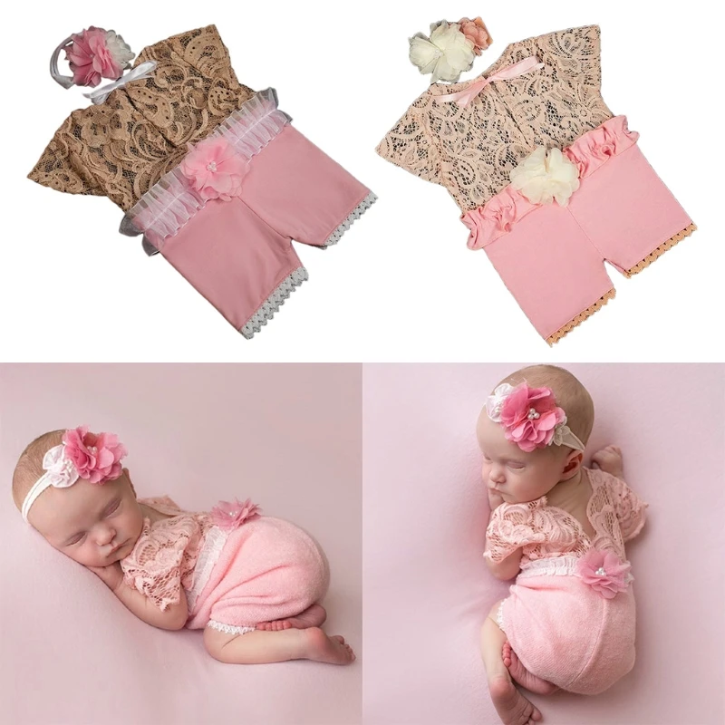 2 Pcs 0-1Month Newborn Photography Props Baby Headband Lace Romper Bodysuits Outfit Photo Shooting Girl Costume
2 Pcs 0-1Month Newborn Photography Props Baby Headband Lace Romper Bodysuits Outfit Photo Shooting Girl Costume