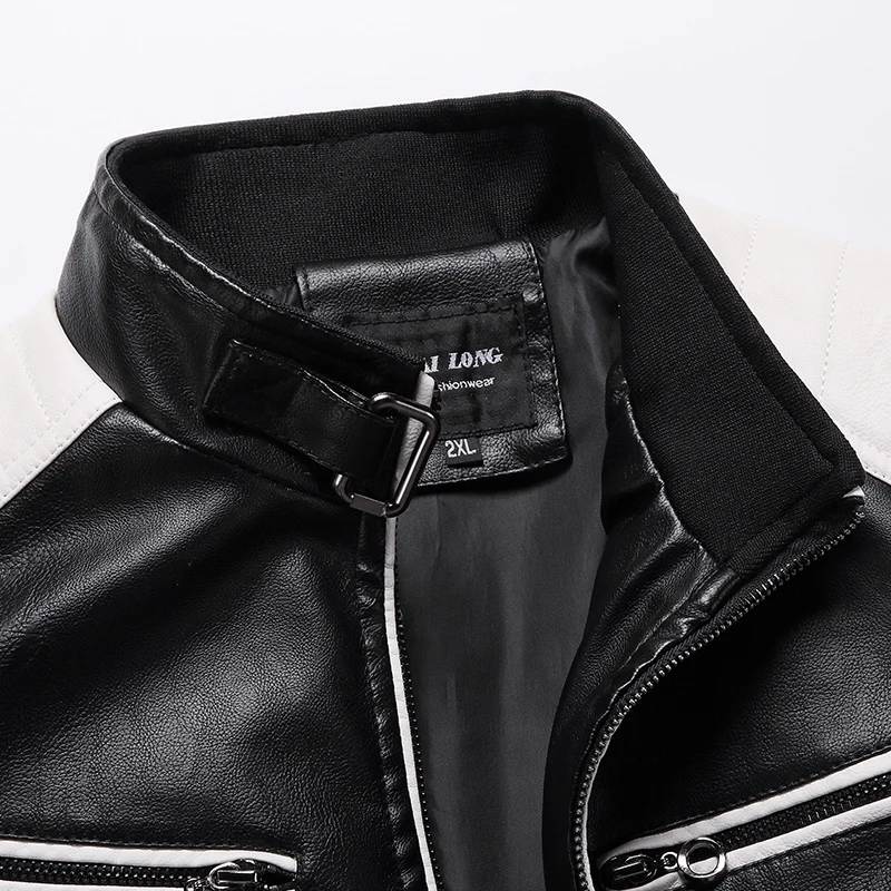 Men's Leather Jacket Motorcycle Leather PU Baseball Biker Jacket Coat Autumn Winter Outwear Windbreaker Male PU Jackets Clothing
Men's Leather Jacket Motorcycle Leather PU Baseball Biker Jacket Coat Autumn Winter Outwear Windbreaker Male PU Jackets Clothing
