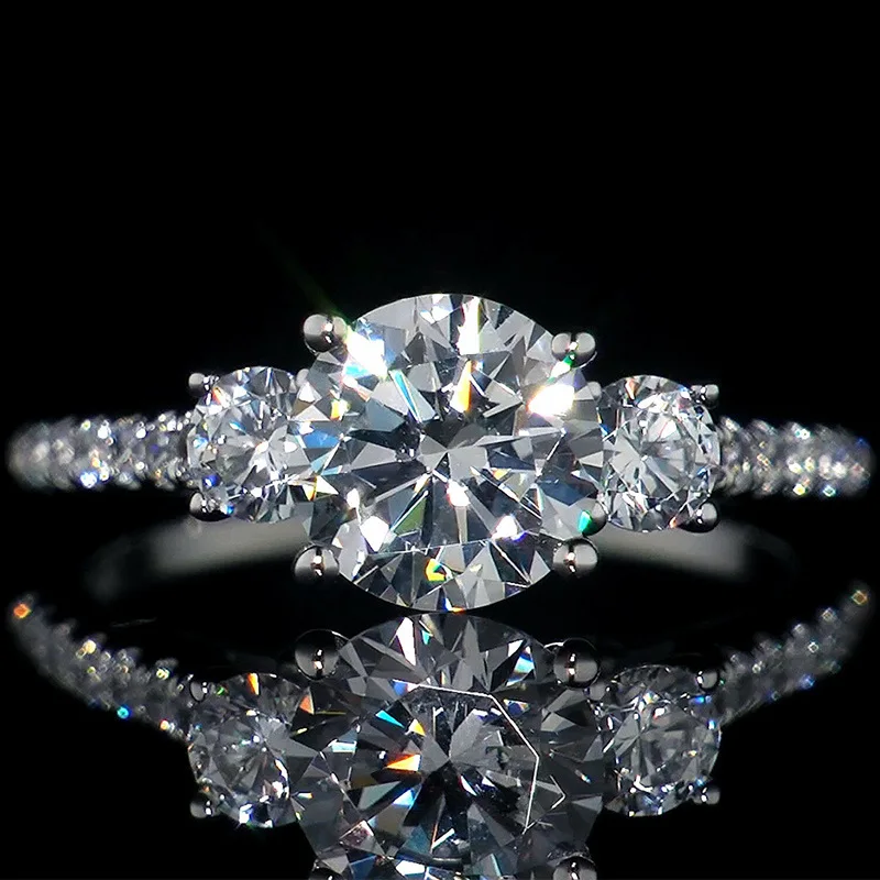 YH-ZL Trendy Female White Crystal Jewelry Big Rings For Women Cute Bride Round Zircon Engagement Ring
YH-ZL Trendy Female White Crystal Jewelry Big Rings For Women Cute Bride Round Zircon Engagement Ring