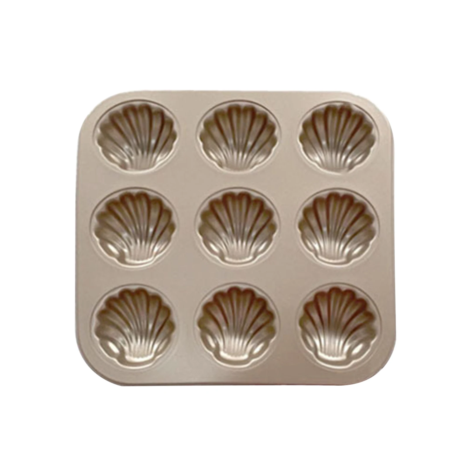 

4/6/9 Grids Carbon Steel Golden Shell Scallop Mold DIY Cookies Cake Chocolate Baking Mould Pan Kitchen Tool DIY Craft Decor