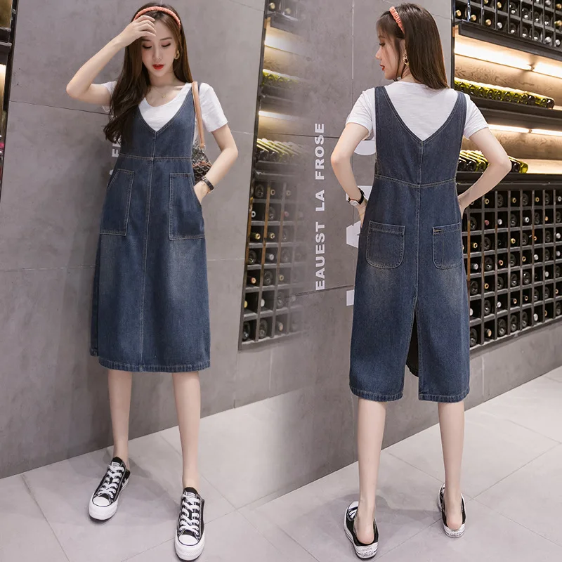 Plus Size 5XL Denim Overall Dress 2020 Summer Korean Style Sleeveless Strap V-neck Slim Fit A Line Jeans Dress Casual Sundress
Plus Size 5XL Denim Overall Dress 2020 Summer Korean Style Sleeveless Strap V-neck Slim Fit A Line Jeans Dress Casual Sundress