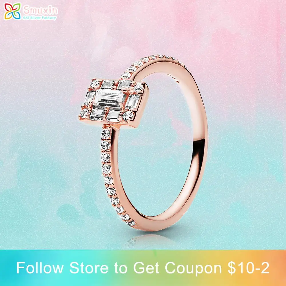 Smuxin 925 Sterling Silver Rings Sparkling Rose Square Halo Rings 925 Silver Women Rings Ngagement Ring Women Jewelry Girl Rings
Smuxin 925 Sterling Silver Rings Sparkling Rose Square Halo Rings 925 Silver Women Rings Ngagement Ring Women Jewelry Girl Rings