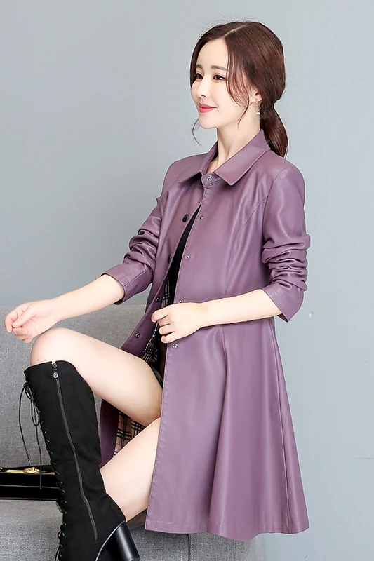 JCHB 2021 New Spring and Autumn stitching women's genuine leather coat Women's Mid-length coat large size sheepskin
JCHB 2021 New Spring and Autumn stitching women's genuine leather coat Women's Mid-length coat large size sheepskin
