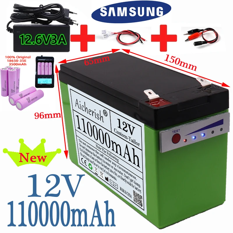 12V 110Ah Li-Ion Rechargeable E-Scooter E-Bicycle Battery BMS For Children's Electric Car Toy Sprayer Scale Access Control
12V 110Ah Li-Ion Rechargeable E-Scooter E-Bicycle Battery BMS For Children's Electric Car Toy Sprayer Scale Access Control