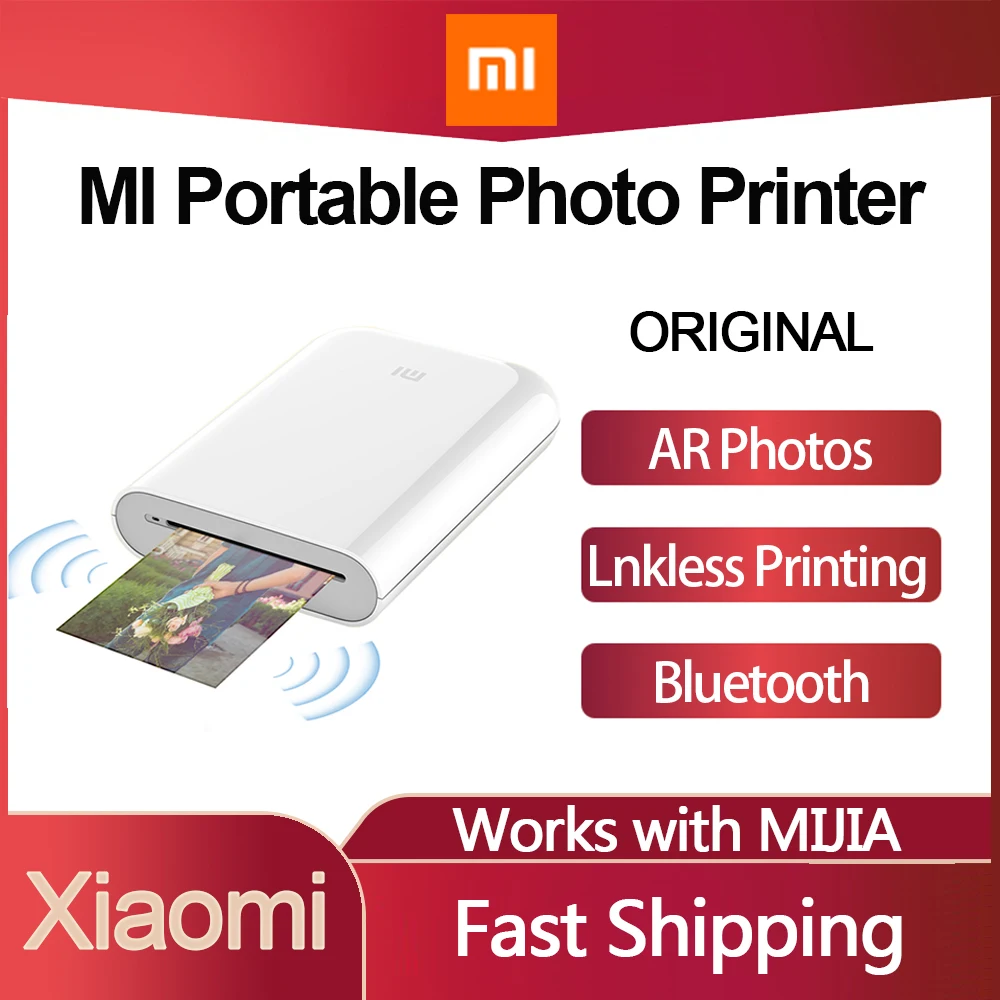 Xiaomi Mijia MI Portable Mini Pocket Photo Printer Kit Bluetooth Printer Bluetooth Wireless Bt Thermal Printer for Mobile Phone
Xiaomi Mijia MI Portable Mini Pocket Photo Printer Kit Bluetooth Printer Bluetooth Wireless Bt Thermal Printer for Mobile Phone