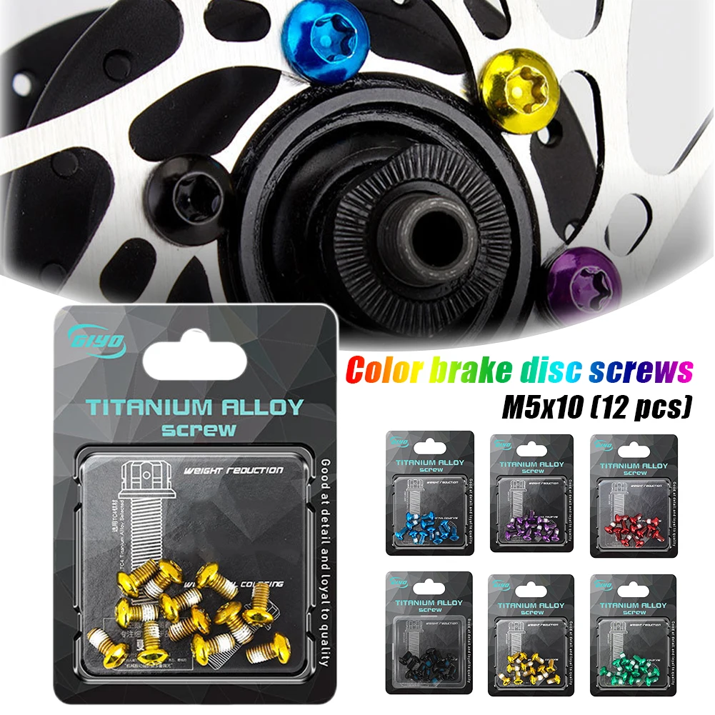 12PCS Colorful Bicycle Disc Brake Rotor Screws Bolts T25 M5x10mm MTB Bike Alloy Steel Disc Brake Rotor Fixing Screws Bike Tools
12PCS Colorful Bicycle Disc Brake Rotor Screws Bolts T25 M5x10mm MTB Bike Alloy Steel Disc Brake Rotor Fixing Screws Bike Tools