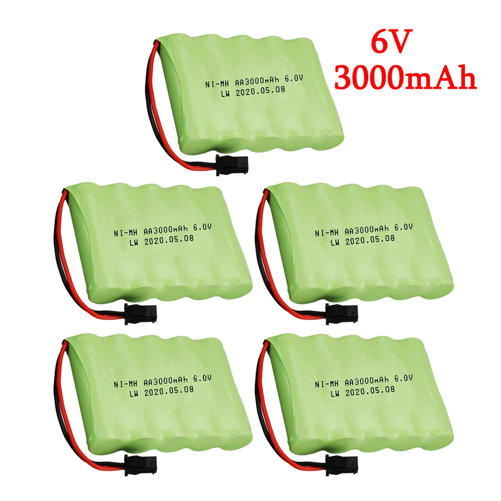 rc car battery 6v 3000mAh NIMH Battery Pack For RC Toys Cars Boats Robots Tanks Gun AA 3000mAh 6v Rechargeable Battery SM Plug
rc car battery 6v 3000mAh NIMH Battery Pack For RC Toys Cars Boats Robots Tanks Gun AA 3000mAh 6v Rechargeable Battery SM Plug