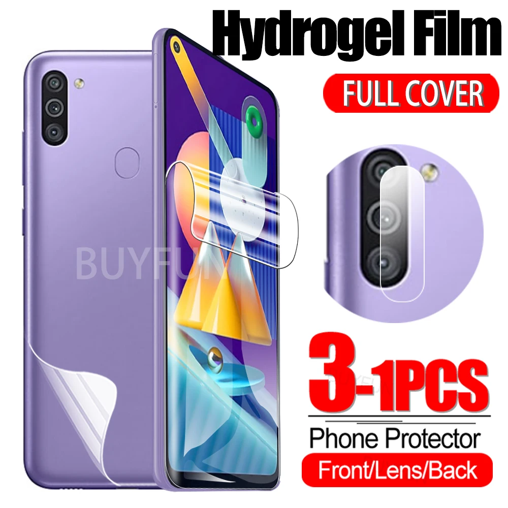 1-3PCS Hydrogel Film For Samsung Galaxy M11 6.4” Camera Protector Glass/Back/Front Screen Soft Safety Film HD samsun m 11 M115F
1-3PCS Hydrogel Film For Samsung Galaxy M11 6.4” Camera Protector Glass/Back/Front Screen Soft Safety Film HD samsun m 11 M115F