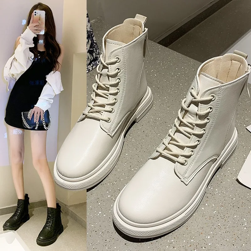 Women Boots Classic Leather Shoes Women Autumn Winter Boots Leather Punk Ankle Botas Mujer Fur Winter Chaussures Femme
Women Boots Classic Leather Shoes Women Autumn Winter Boots Leather Punk Ankle Botas Mujer Fur Winter Chaussures Femme