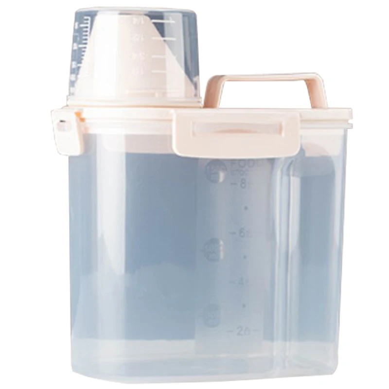 Clear Pet Food Container Plastic Dog Food Holder with Measuring Cup for Cats Stackable Dry Food Storage Box dog supplies
Clear Pet Food Container Plastic Dog Food Holder with Measuring Cup for Cats Stackable Dry Food Storage Box dog supplies