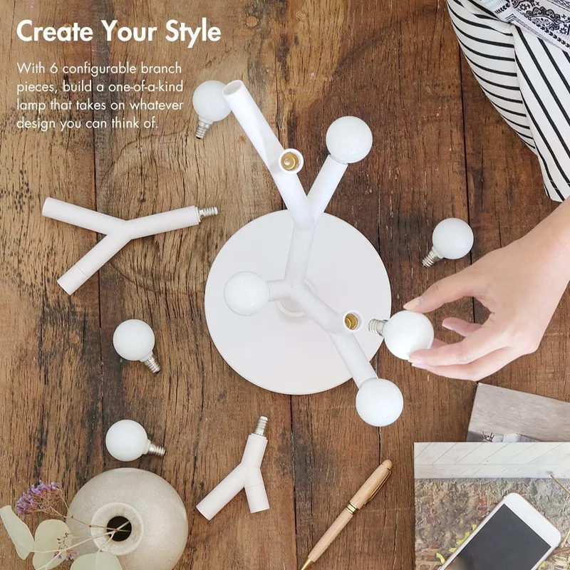 DIY Nightstand Lamp Transformable for Hundreds Possible Shapes Creative Stylish Lamp for Living Room Bedroom 
DIY Nightstand Lamp Transformable for Hundreds Possible Shapes Creative Stylish Lamp for Living Room Bedroom