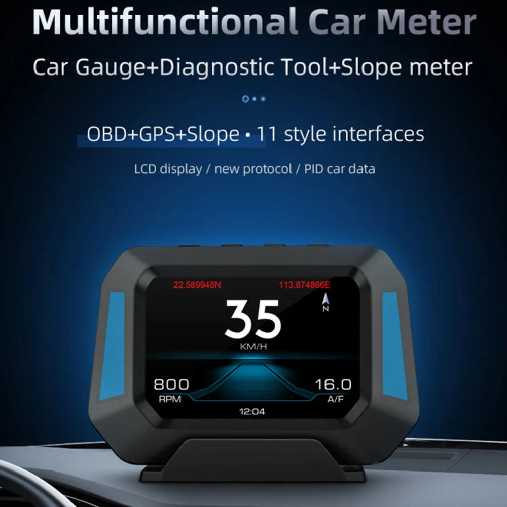 Автомобильный бортовой компьютер Hud, дисплей на лобовом стекле, OBD2 + GPS, двойной цифровой измеритель скорости, умный измеритель наклона, турб...
Автомобильный бортовой компьютер Hud, дисплей на лобовом стекле, OBD2 + GPS, двойной цифровой измеритель скорости, умный измеритель наклона, турб...