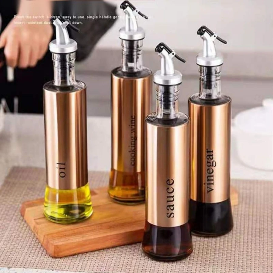 Cooking Seasoning Oil Bottle Dispenser Sauce Bottle Stainless Glass Storage Bottles for Oil and Vinegar Gravy Boats Kitchen Tool
Cooking Seasoning Oil Bottle Dispenser Sauce Bottle Stainless Glass Storage Bottles for Oil and Vinegar Gravy Boats Kitchen Tool