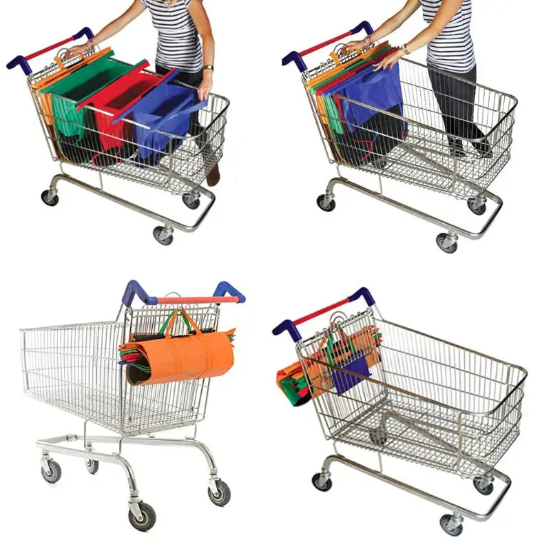 4 Pack Reusable Trolley Bag Shopping Cart Grocery Bag for Hot or Cold Groceries Y3NE
4 Pack Reusable Trolley Bag Shopping Cart Grocery Bag for Hot or Cold Groceries Y3NE