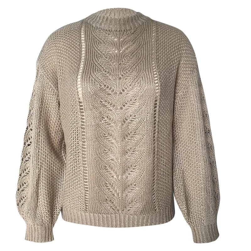 Women's Fashion Casual Solid Color Loose Mohair Coarse Knitted Hook Flower Hollow Sweater
Women's Fashion Casual Solid Color Loose Mohair Coarse Knitted Hook Flower Hollow Sweater