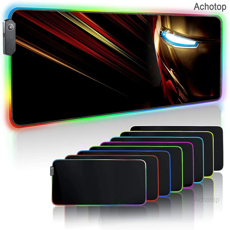 Anime Ironmans Custom Large RGB Backlit Gaming Mouse Pad LED Lighting USB Data Mousepad Gamer Computer Keyboard Pad Desk Mat
Anime Ironmans Custom Large RGB Backlit Gaming Mouse Pad LED Lighting USB Data Mousepad Gamer Computer Keyboard Pad Desk Mat
