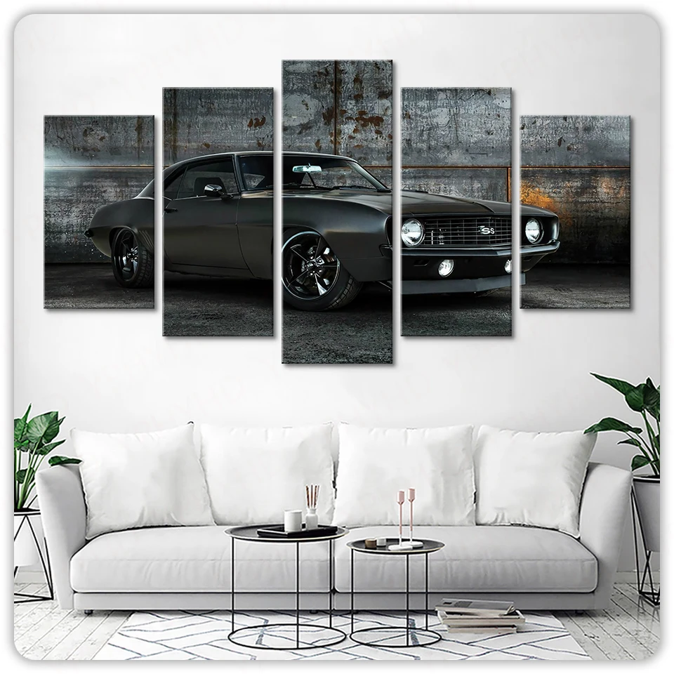 5 panels Chevrolet Camaro Ss 1969 Muscle Car Canvas Painting Wall Art Home Decor Picture posters and Prints Living Room Decor
5 panels Chevrolet Camaro Ss 1969 Muscle Car Canvas Painting Wall Art Home Decor Picture posters and Prints Living Room Decor
