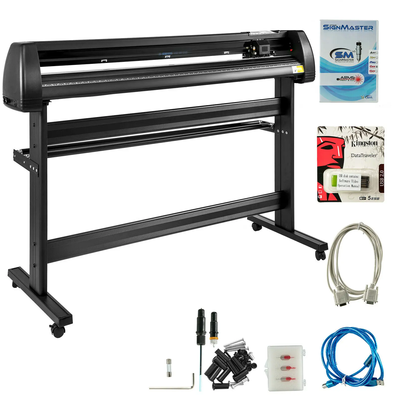 Vinyl Cutter Plotter Cutting 53" Sign Maker Adjustable Force & Speed Digital control panel
Vinyl Cutter Plotter Cutting 53" Sign Maker Adjustable Force & Speed Digital control panel