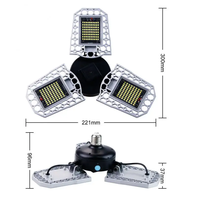 60/80/100W Deformable LED Garage Workshop Light Waterproof IP65 Lighting Industrial Lamp Ceiling Light for Warehouse E26/E27
60/80/100W Deformable LED Garage Workshop Light Waterproof IP65 Lighting Industrial Lamp Ceiling Light for Warehouse E26/E27