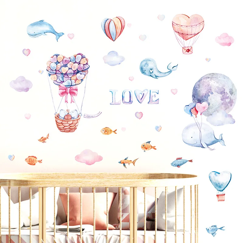 Watercolour Cartoon Animals Balloon Wall Sticker for Kids Rooms Nursery Stickers for Wall Nursery Children Bedroom Home Decor
Watercolour Cartoon Animals Balloon Wall Sticker for Kids Rooms Nursery Stickers for Wall Nursery Children Bedroom Home Decor