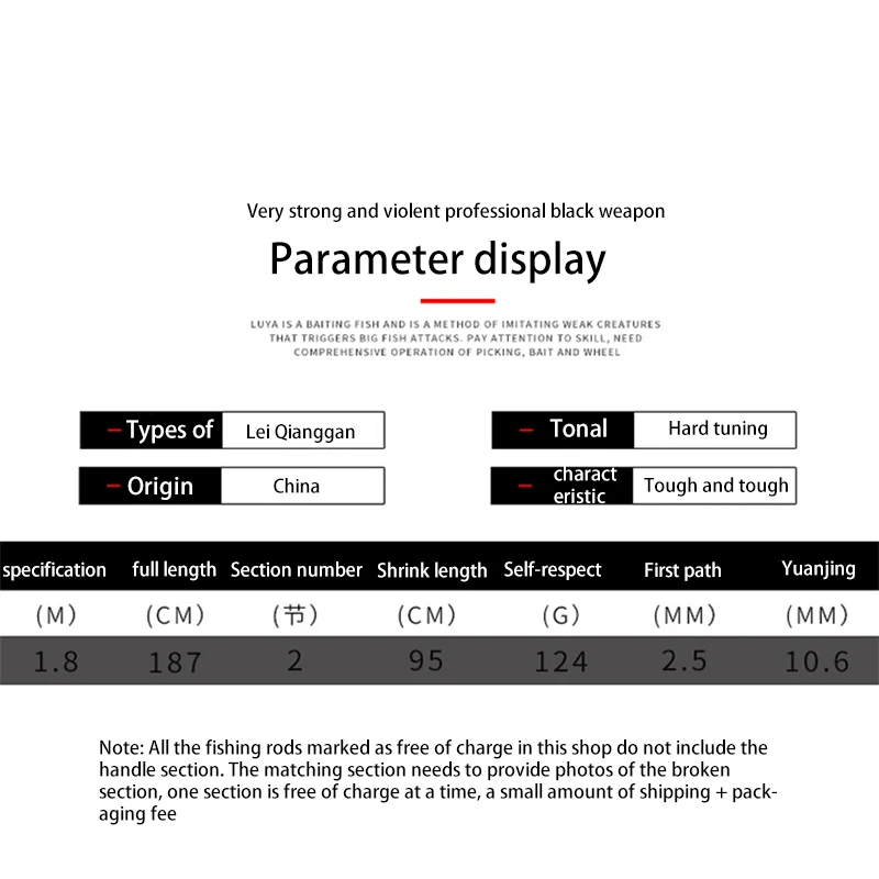 Carbon Fiber Lure Rod Sea Fishing Rod M L Harfness 1.8M Fishing Rod Rod Spinning Grip Outdoor Fishing Pole /50
Carbon Fiber Lure Rod Sea Fishing Rod M L Harfness 1.8M Fishing Rod Rod Spinning Grip Outdoor Fishing Pole /50