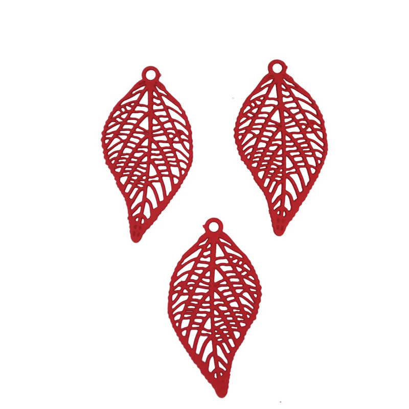 30pcs/Lot Fashion Zinc Alloy Filigree Stamping Pendants Spray paint Leaf Style Jewelry DIY Findings 12.5x24.5mm
30pcs/Lot Fashion Zinc Alloy Filigree Stamping Pendants Spray paint Leaf Style Jewelry DIY Findings 12.5x24.5mm