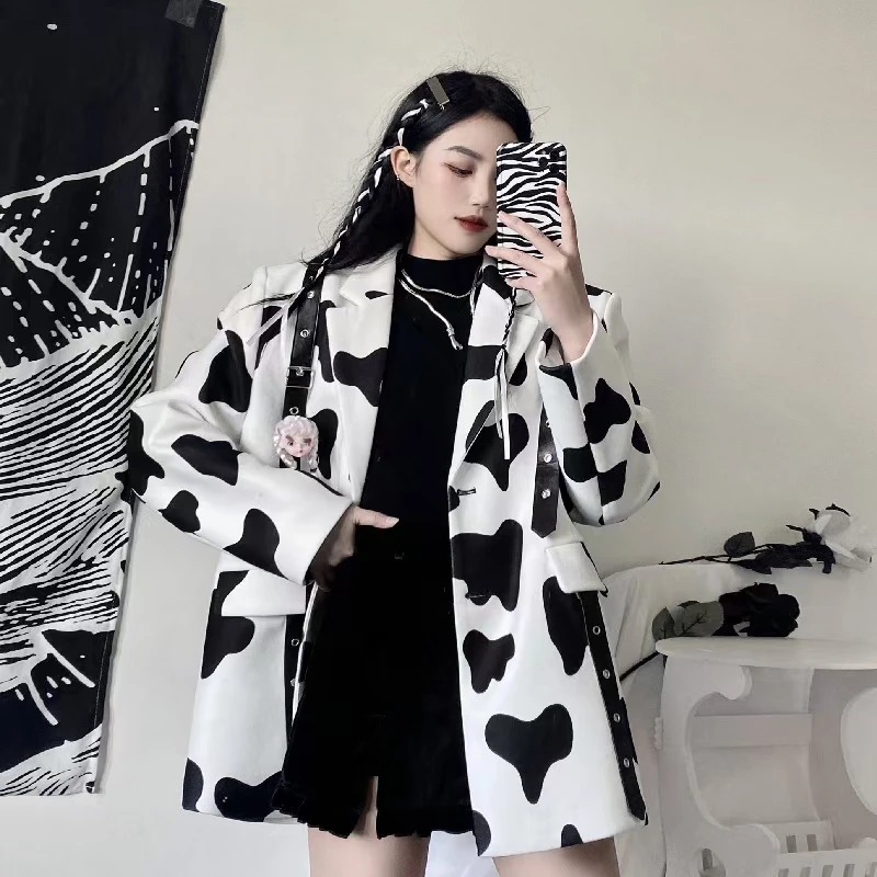 Korean Style Oversized Autumn Winter Suit Jackets Women Fashion Causal Lapel Long Sleeve Single-Breasted Streetwear Ins
Korean Style Oversized Autumn Winter Suit Jackets Women Fashion Causal Lapel Long Sleeve Single-Breasted Streetwear Ins