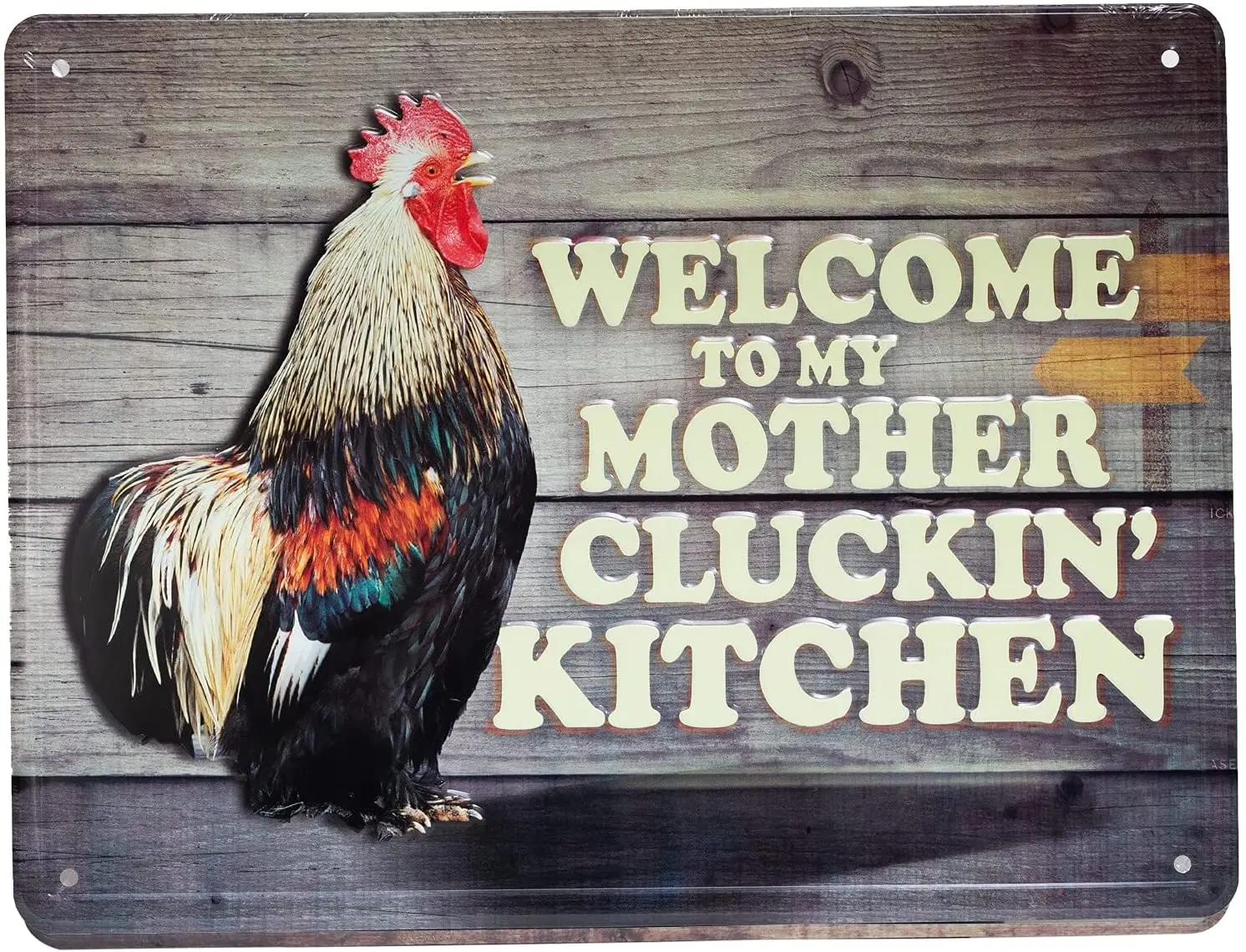 Metal Wall Sign WELCOME TO MY MOTHER CLUCKIN KITCHEN Farm Chicken House Art Room Decoration Retro Square Metal Sign 8X12 Inches
Metal Wall Sign WELCOME TO MY MOTHER CLUCKIN KITCHEN Farm Chicken House Art Room Decoration Retro Square Metal Sign 8X12 Inches