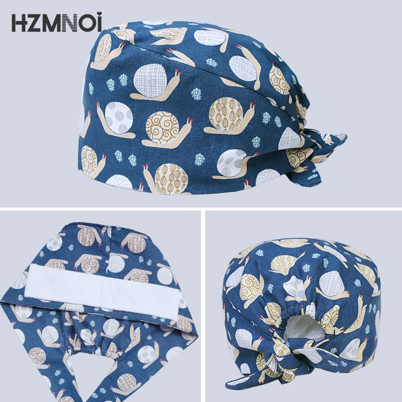 Small Snail Print Fashion Doctor Surgery Cap Nurse Beauty Salon Scrub Cap Gourd Cap Adjustable Chef Laboratory Work Dust Cap
Small Snail Print Fashion Doctor Surgery Cap Nurse Beauty Salon Scrub Cap Gourd Cap Adjustable Chef Laboratory Work Dust Cap