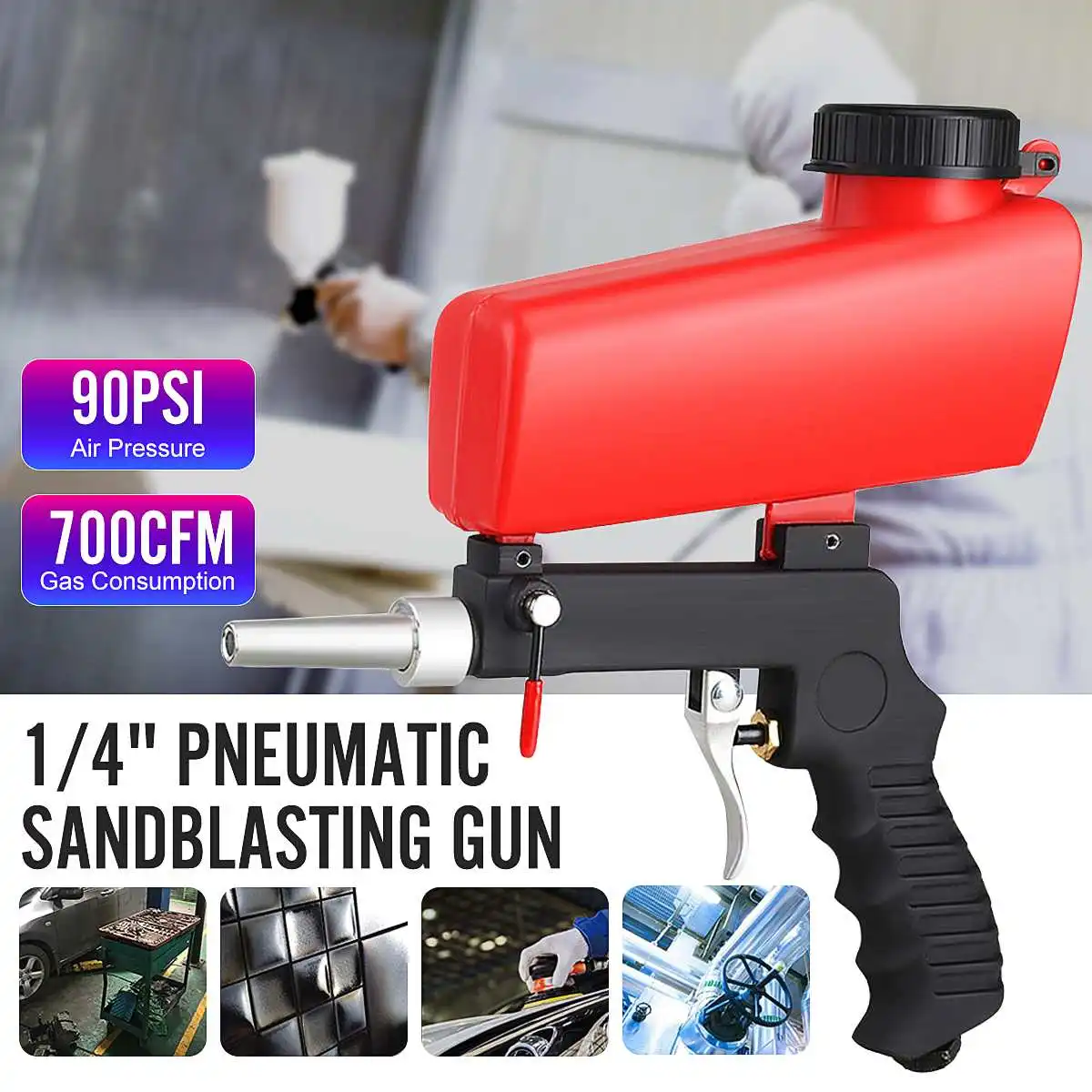 90psi Портативный Пескоструйный пистолет мини аэродинамическая пескоструйная машина Регулируемая пневматическая пескоструйная установка ...
90psi Портативный Пескоструйный пистолет мини аэродинамическая пескоструйная машина Регулируемая пневматическая пескоструйная установка ...
