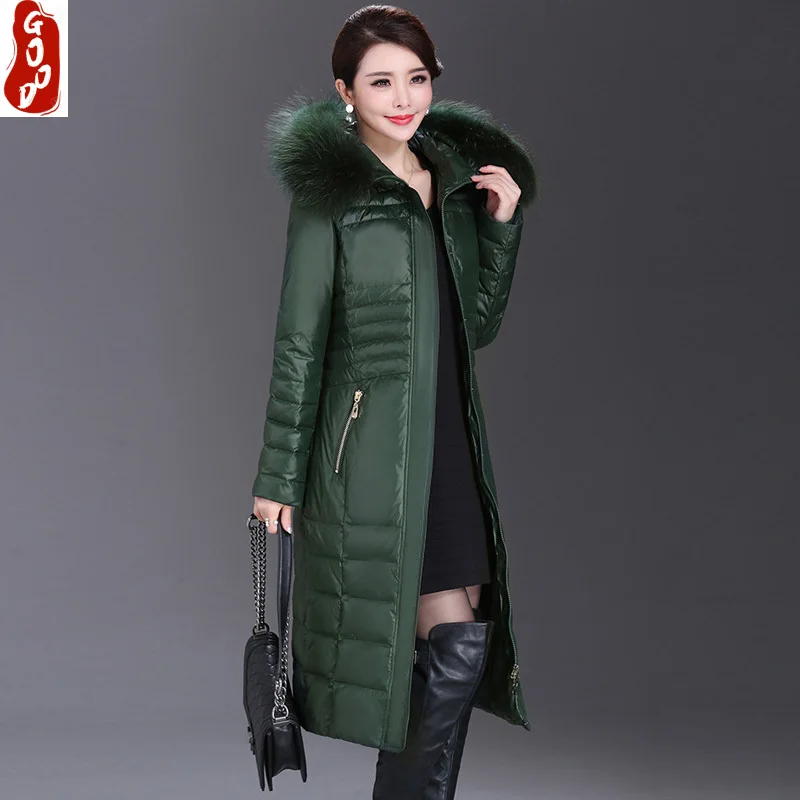 Женский пуховик с капюшоном, длинное пальто из натурального Лисьего меха, 2021
Женский пуховик с капюшоном, длинное пальто из натурального Лисьего меха, 2021