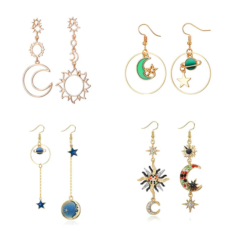 Milky way stars moon tassel pendant earrings, geometry shape design earrings pendant mysterious romantic female fashion jewelry
Milky way stars moon tassel pendant earrings, geometry shape design earrings pendant mysterious romantic female fashion jewelry