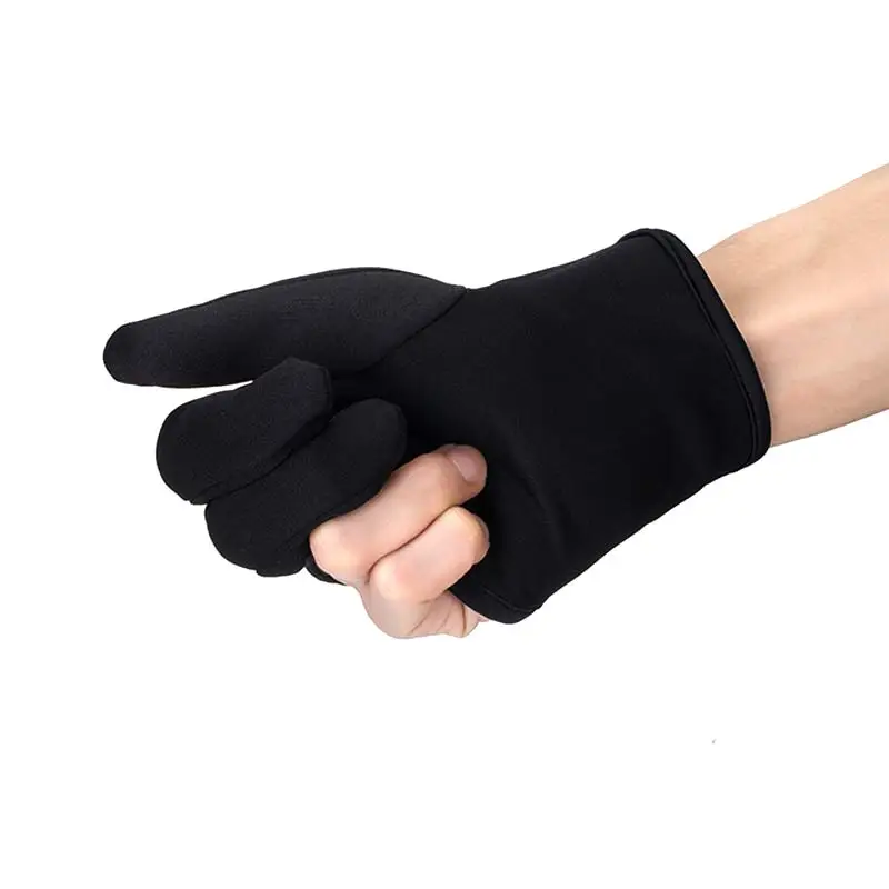Black Heat Resistant Hairdressing Three Fingers Glove Hair Straightener Curling Hairdressing 3 Finger Gloves Hair Styling Tools
Black Heat Resistant Hairdressing Three Fingers Glove Hair Straightener Curling Hairdressing 3 Finger Gloves Hair Styling Tools