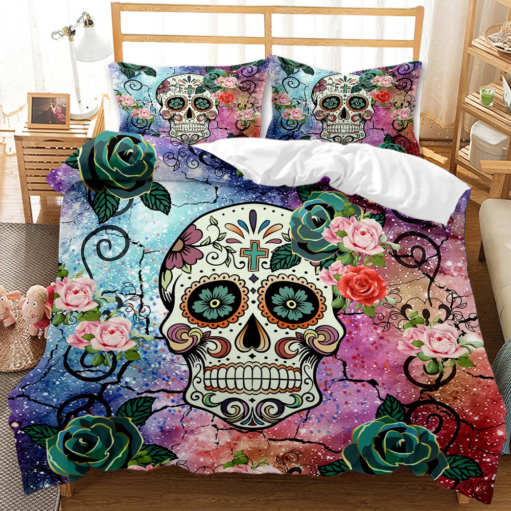 2021 Fashion HD Digital Skull Print Bedding Sets Duvet Cover+ Pillowcase 2/3pcs bed set US/AU/EU 12 size
2021 Fashion HD Digital Skull Print Bedding Sets Duvet Cover+ Pillowcase 2/3pcs bed set US/AU/EU 12 size