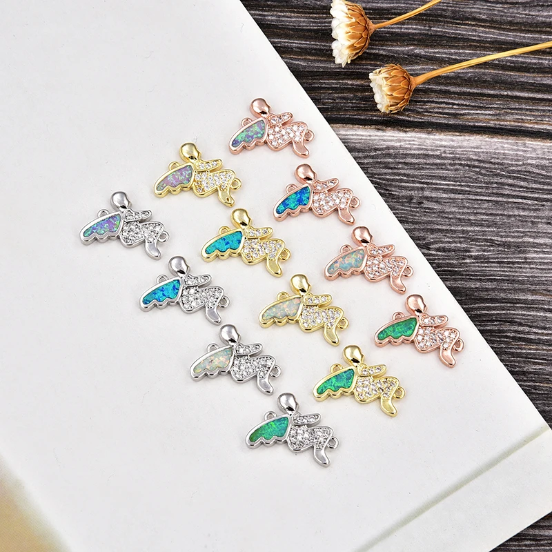 KAMAF18mm * 16 мм медный ангел опал разъем может быть оснащен бусины Сделай Сам ручной работы материалы products co., ltd 
KAMAF18mm * 16 мм медный ангел опал разъем может быть оснащен бусины Сделай Сам ручной работы материалы products co., ltd