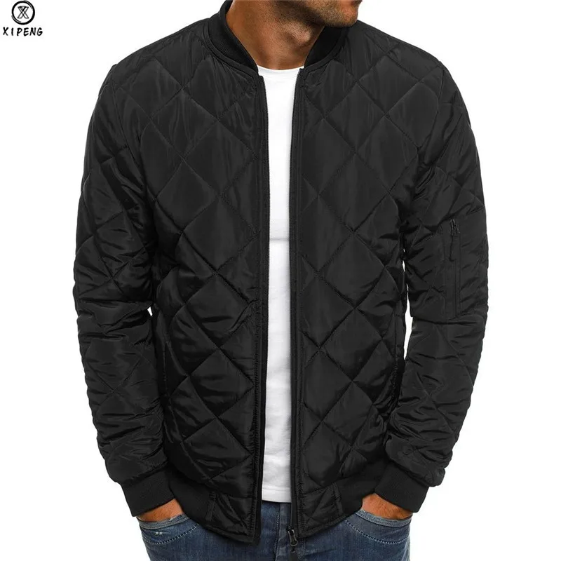 Rhombus Winter Jackets Men Stand Collar Zipper Parka Hombre Modish Casual Warm Coat Men Solid Windbreaker Ropa Hombre Invierno
Rhombus Winter Jackets Men Stand Collar Zipper Parka Hombre Modish Casual Warm Coat Men Solid Windbreaker Ropa Hombre Invierno