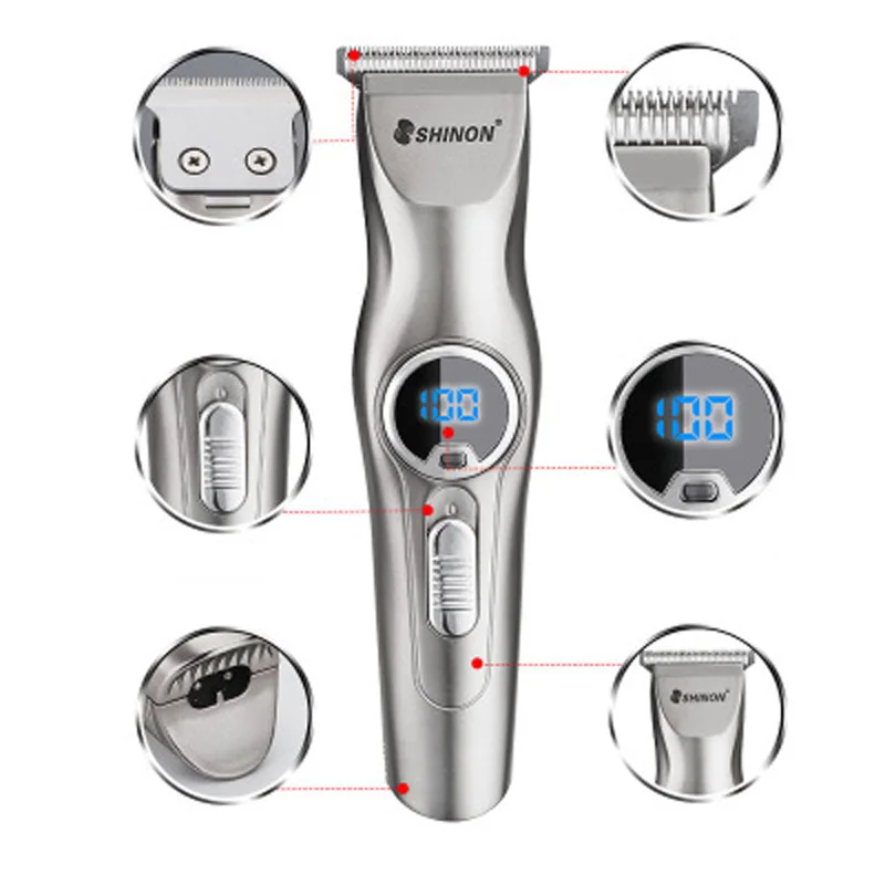 Barber Professional Low Noise Rechargeable Men Haircut Machine 5W Electric Shave Titanium Ceramic Blade Hair Clipper 110 240V
Barber Professional Low Noise Rechargeable Men Haircut Machine 5W Electric Shave Titanium Ceramic Blade Hair Clipper 110 240V
