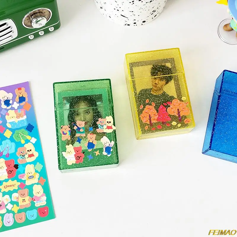 1 Pc Photo Storage Box 3 Inch Bling Bling Transparent Photo Storage Box Photocard Holder Card Holder Albumes Home Supply
1 Pc Photo Storage Box 3 Inch Bling Bling Transparent Photo Storage Box Photocard Holder Card Holder Albumes Home Supply