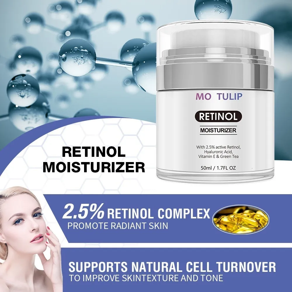 MoTulip 50ml retinol face cream collagen soft whitening cream moisturizing hyaluronic acid anti aging remove wrinkles vitamin e
MoTulip 50ml retinol face cream collagen soft whitening cream moisturizing hyaluronic acid anti aging remove wrinkles vitamin e