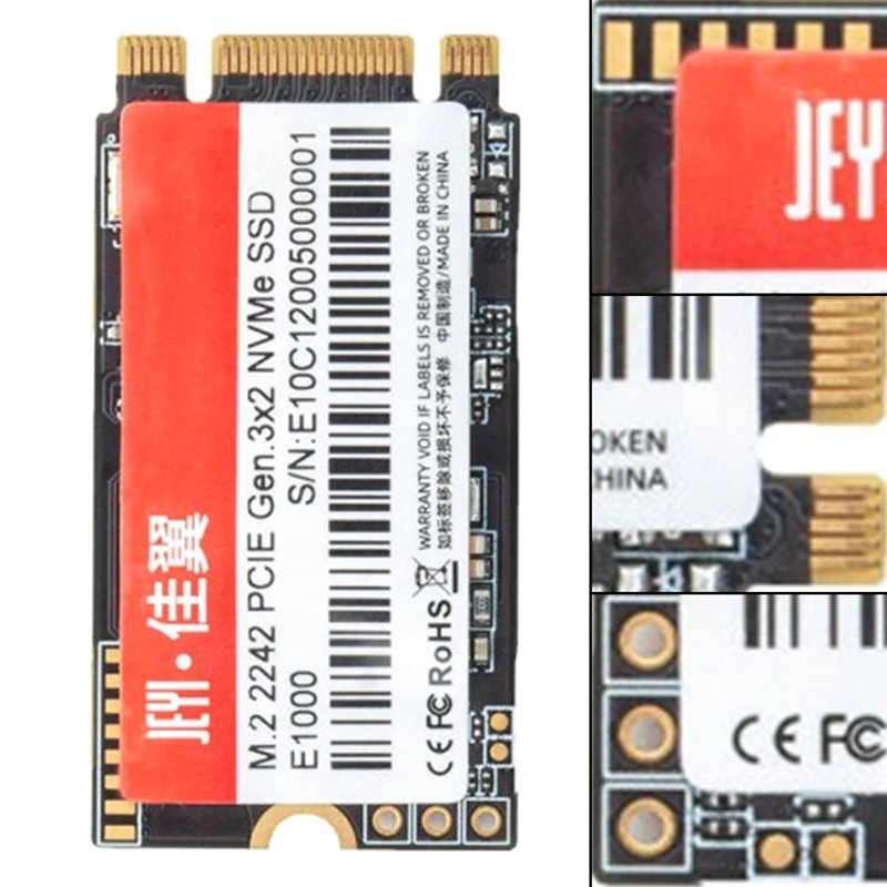 JEYI E1000 SSD NVME протокол твердотельный накопитель M.2 интерфейс PCIe ноутбук жесткий диск M.2 2242 NVME
JEYI E1000 SSD NVME протокол твердотельный накопитель M.2 интерфейс PCIe ноутбук жесткий диск M.2 2242 NVME