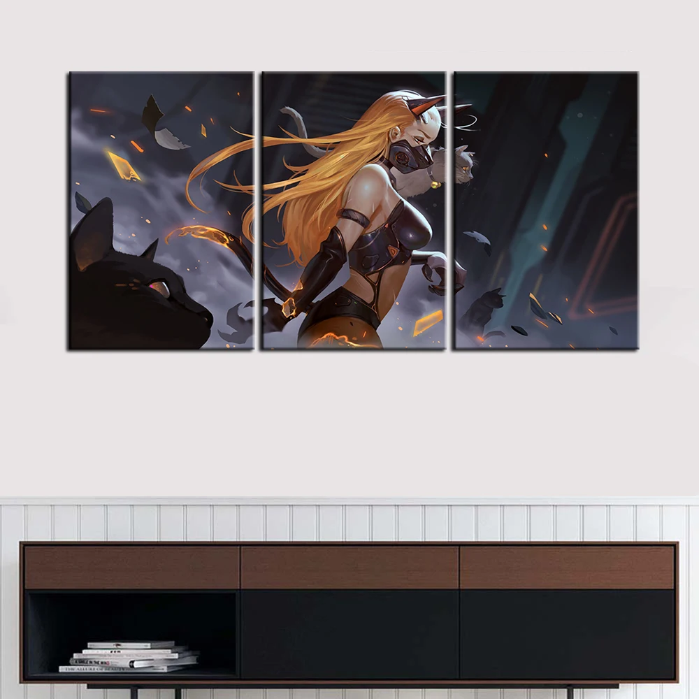 Плакат Катарина настенная живопись игра Лига Легенд наклейки на стену печать