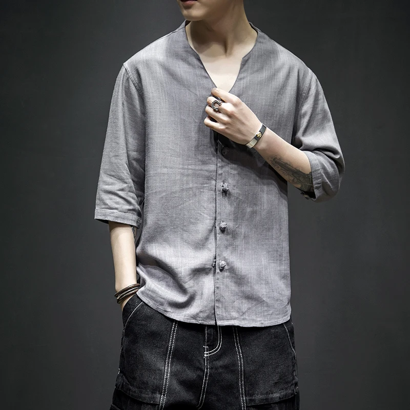 2020 Men's Shirt Long Sleeve Solid Color Linen Shirt Men's Kimono Top Chinese Wind Button Cardigan M-5XL Casual Streetwear
2020 Men's Shirt Long Sleeve Solid Color Linen Shirt Men's Kimono Top Chinese Wind Button Cardigan M-5XL Casual Streetwear