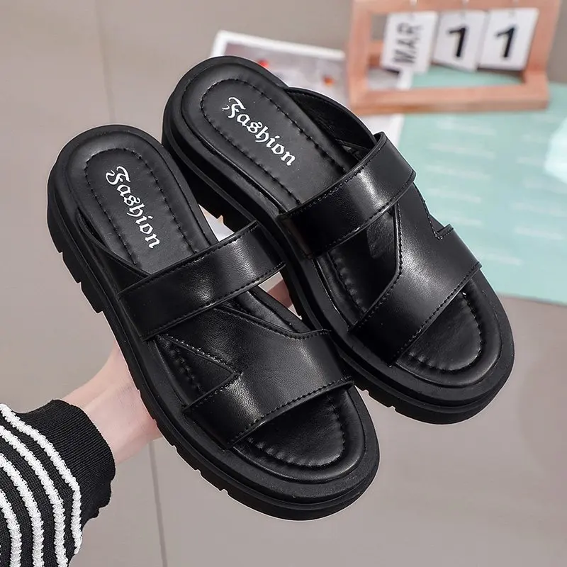 Shoes Loafers Ladies' Slippers Platform Med Slipers Women Luxury Slides Shale Female Beach Flat 2021 Designer Summer Sabot PU Ru
Shoes Loafers Ladies' Slippers Platform Med Slipers Women Luxury Slides Shale Female Beach Flat 2021 Designer Summer Sabot PU Ru