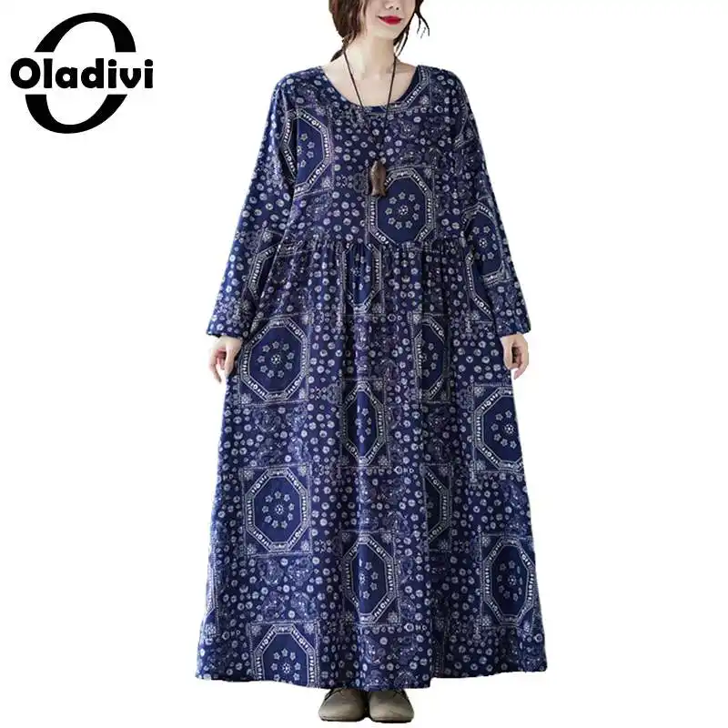Oladivi модные женские платья большого размера с принтом в богемном стиле, длинные женские платья в стиле бохо, праздничное весеннее платье, ту... 
Oladivi модные женские платья большого размера с принтом в богемном стиле, длинные женские платья в стиле бохо, праздничное весеннее платье, ту...