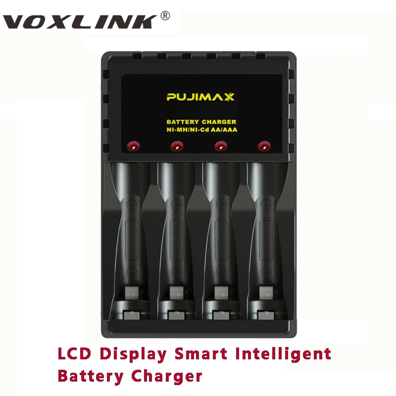 VOXLINK 4slots Battery Charger Smart Multi Charger Ni Mh AAA/AA Batteries with LED Indicator Fast Charging Portable Power Bank
VOXLINK 4slots Battery Charger Smart Multi Charger Ni Mh AAA/AA Batteries with LED Indicator Fast Charging Portable Power Bank