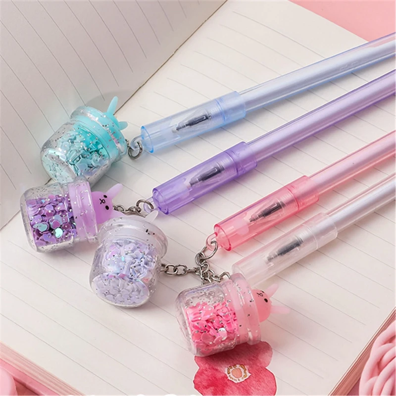 1 Pcs Cute Rabbit Gel Pen Creative Bottle Pendant Quicksand Neutral Pen for Kids Girls Gifts School Office Supplies Stationery
1 Pcs Cute Rabbit Gel Pen Creative Bottle Pendant Quicksand Neutral Pen for Kids Girls Gifts School Office Supplies Stationery
